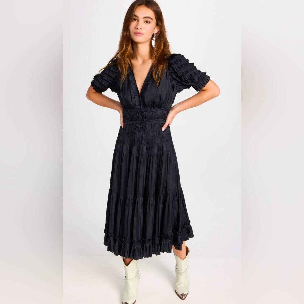Ulla Johnson Carnie Dress, Noir, Size 2, NWT, original packaging included.